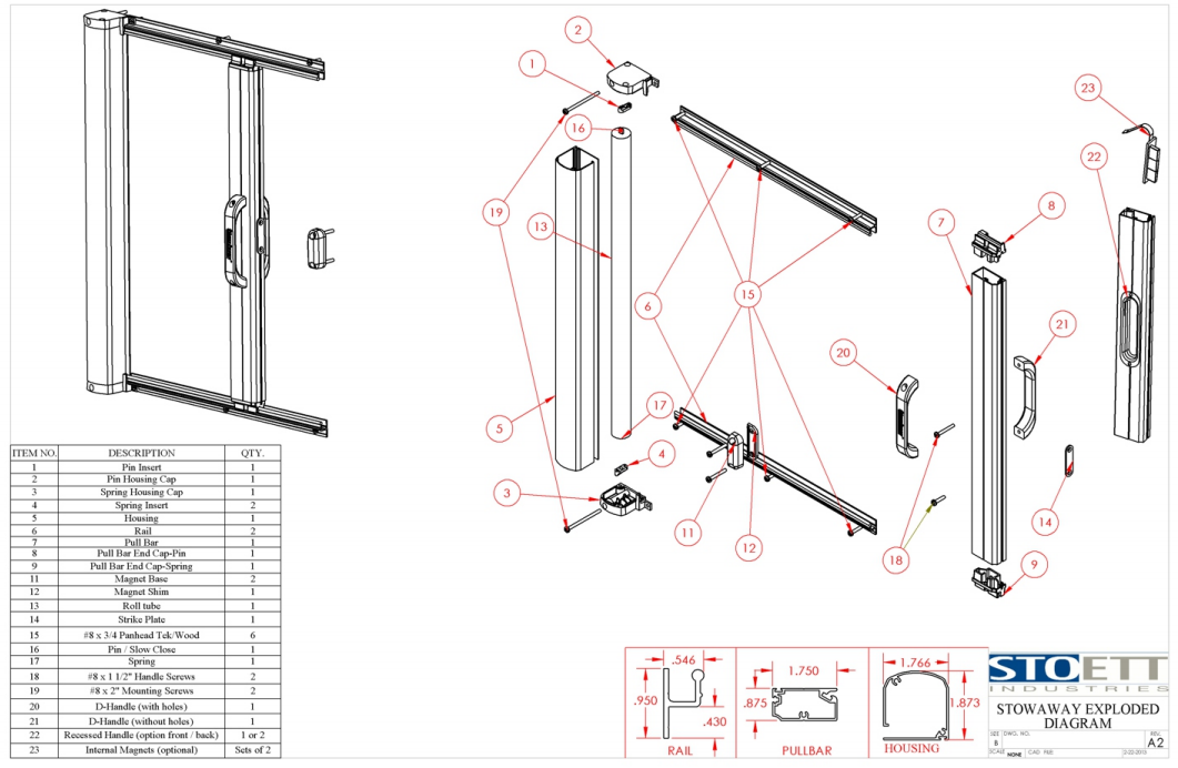 Stowaway Exploded Diagram